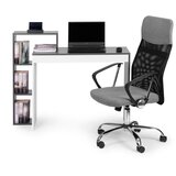 Modern Home Modernhome radni stol s policama crno-bijeli | shoptok.hr