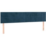  Uzglavlja tamnoplava 180x5x78/88 cm baršunasta | shoptok.hr