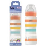 Chicco Flašica za bebe Well Being, 4m+, 330 ml, Šarena Cijene