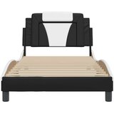 vidaXL okvir za krevet s uzglavljem crno-bijeli 100x200cm umjetna koža | shoptok.hr