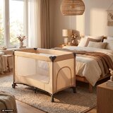 Fillikid PRENOSNA POSTELJICA 125/65/76 cm bež | Shoptok.si