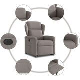 Električni naslonjač na podizanje od tkanine smeđesivi | shoptok.hr