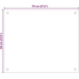  Kuhinjska zaštita od prskanja prozirna 70x60 cm kaljeno staklo | shoptok.hr