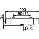 Hansa termostatska armatura za tuš Micra (58150171) | Shoptok.si