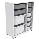 Hanah home višenamenska polica zen 2D2K6U white grey v3 | ePonuda.com