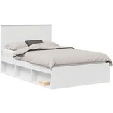  Konstrukcija postelje Bela 120 x 200 cm Masivno borovo les, (5000103499) | Shoptok.si