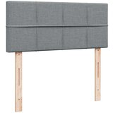 vidaXL Boxspring postelja z vzmetnico svetlo siva 120x190 cm blago | Shoptok.si
