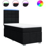 Maison Chic Box spring postelja - Vzmetna postelja z vzmetnico črna 100x200 cm blago SL23763, (21880004) | Shoptok.si