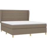  Krevet s oprugama i madracem smeđesivi 180x200 cm tkanina | shoptok.hr