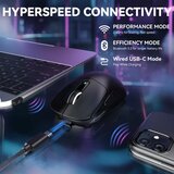 Attack Shark bežični gaming miš X3Max PAW3950/42000 DPI/TriMode/200h battery/ergonomic/black | Eponuda.com