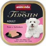 Varčno pakiranje vom Feinsten 24 x 150 g - Adult brezžitna: puran & šunka