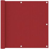 vidaXL balkonski zastor crveni 90 x 300 cm od tkanine Oxford Cijene