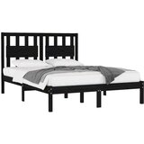  Za krevet od masivne borovine crni 200 x 200 cm | shoptok.hr