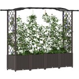  Povišeni krevet s mrežom i krovom Smeđa 204 x 40 x 141 cm PP | Eponuda.ba