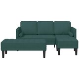  Set sofe s jastukom 2 pcs Tamnozelena Poliester | shoptok.hr