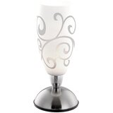 Globo stolna lampa auriga E14 40W ni matt krom staklo 28cm touch dimmer Cijene