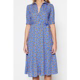 Trendyol Ženska obleka MultiColored BeltEd Shirt Dress | Shoptok.si