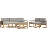  Set vanjskih sofa 6 kom. Bijela i svjetlosiva | shoptok.hr