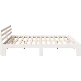  Krevetna konstrukcija Bijelo 200 x 200 cm Čvrsto borovo drvo Bijela 209 x 204 x 66 cm | Shoptok.si