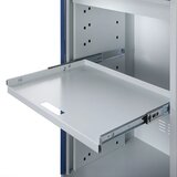 eurokraft pro računalniška delovna postaja, jeklena pločevina, vxš 1770 x 650 mm, z ohišjem za zaslon, barva vrat svetlo siva | Shoptok.si
