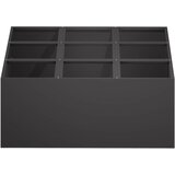  Vrtna saksija Crna 100 x 100 x 20 cm Čelična vrata | shoptok.hr