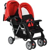  Dvostruka dječja kolica crveno-crna | shoptok.hr