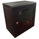 NaviaTec zidni mrežni ormar 4U 350 x 300mm, jednodjelni 10", SOHO, crni | shoptok.hr