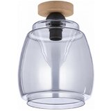 Brilagi LED Stropno svetlo R GLASS 1xE27/60W/230V Ø 26 cm hrast/zadimljeno sivo Cene