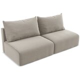 Makamii Smeđe-siva baršunasti sklopiva/s prostorom za odlaganje sofa 216 cm Kalena – | shoptok.hr