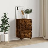 vidaXL Komoda dimljeni hrast 40x35x70 cm inženirski les | Shoptok.si
