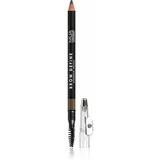 MUA Makeup Academy Brow Define dolgoobstojni svinčnik za obrvi s krtačko odtenek Mid Brown 1.2 g