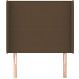 vidaXL Vzglavje z ušesi temno rjav 93x16x118/128 cm blago | Shoptok.si