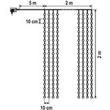 Svetleći niz sa 400 hladno belih LED dioda MLF400/WH | ePonuda.com