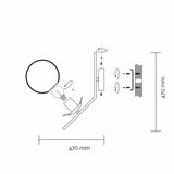Vesta 575 ZIDNA LAMPA 1*E27 MESING | ePonuda.com