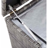  Vrtna kutija za pohranu siva 150 x 50 x 60 cm od poliratana | shoptok.hr