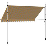 Tenda na ručno uvlačenje 350 cm žuto-plava prugasta | shoptok.hr