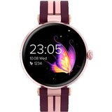 Canyon semifreddo SW-61, Rtl8762dt, 1.19'' amoled 390x390px, oncell tp, 192KB ram, 3.7V 190mAh battery, rosegold alumimum alloy case middle frame + plastic bottom case+pink and purple silicone strap +rosegold strap buckle.host: Φ42.5*10.4mm strap: 261*18 | Shoptok.si