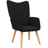  Stolica za opuštanje od tkanine crna | shoptok.hr