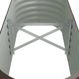  Povišena vrtna gredica od pocinčanog čelika 114 x 40 x 36 cm smeđi | shoptok.hr