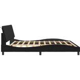  Posteljni okvir z vzglavjem črn 200x200 cm žamet, (21086347) | Shoptok.si