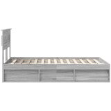  Konstrukcija postelje z vzglavjem Siva Sonoma 120 x 200 cm, (5000104256) | Shoptok.si