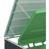 spremište za 2 kanta za otpad antracit 144x81x113 cm čelično