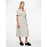 Pieces Obleka 'TALA' kaki / off-bela | Shoptok.si