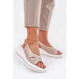 S. BARSKI Women's Leather Wedge Sandals S.Barski | Shoptok.si