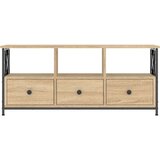 TV omarica sonoma hrast 102x33x45 cm inženirski les in železo, (20733447) | Shoptok.si