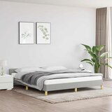 Maison Chic Posteljni okvir - Dvoposteljna postelja - Zakonska postelja brez vzmetnice svetlo siv 180x200 cm tkanina-J4151, (21770035) | Shoptok.si