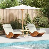 vidaXL Suncobran Set od 2 Krem, Prirodno drvo | shoptok.hr