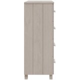 Komoda HAMAR bijela 79 x 40 x 103,5 cm od masivne borovine | shoptok.hr