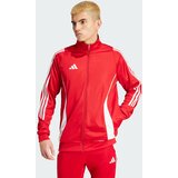 Adidas Jakna za vježbanje 'Tiro 24' crvena / bijela | shoptok.hr