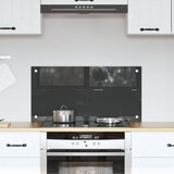 vidaXL Kuhinjska obloga Temno siva Kaljeno steklo 80 x 40 x 0.6 cm | Shoptok.si